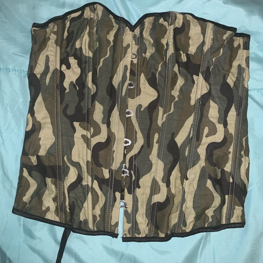 SOLD -Camo corset